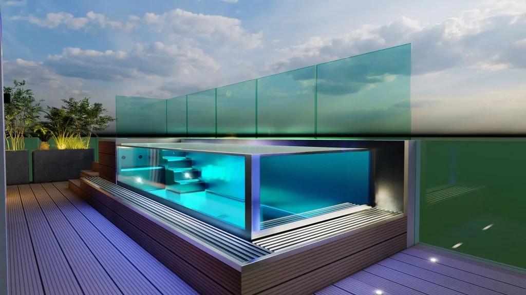 Blue&Green piscine in vetro